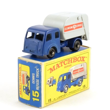 Matchbox 15c Dennis Tippax Refuse Truck