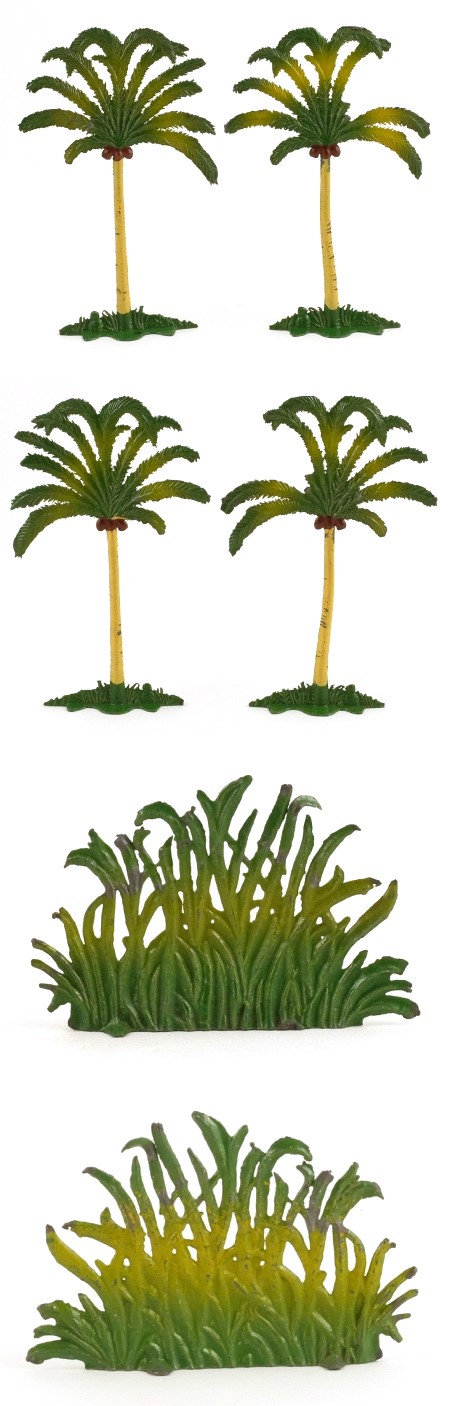 Coconut Palms x 2 with Bush