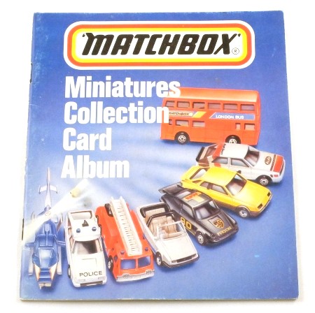  Matchbox 1986 Miniatures Collection Card Album