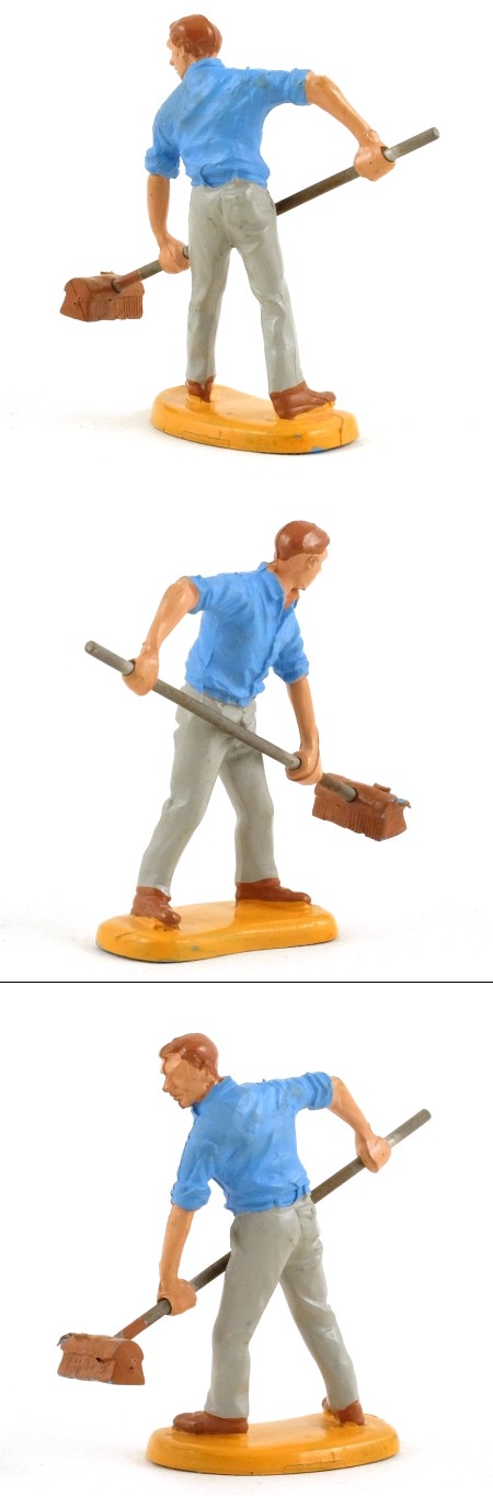 2058 Farm Labourer with broom