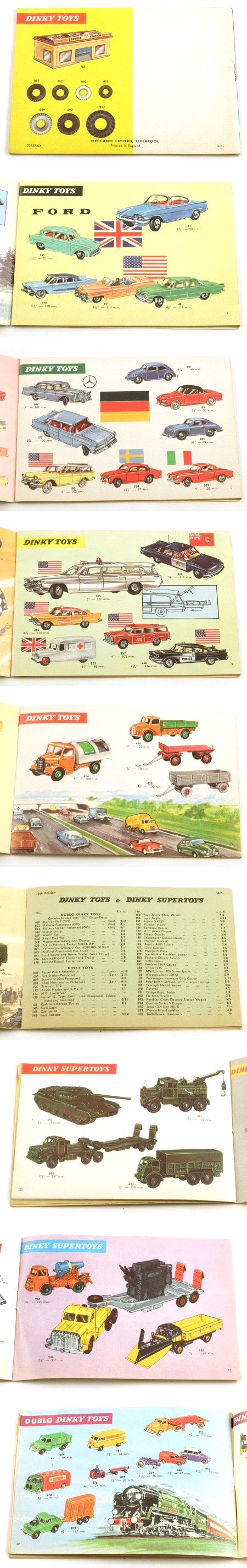 Dinky Toys 1962 Catalogue 10th edition