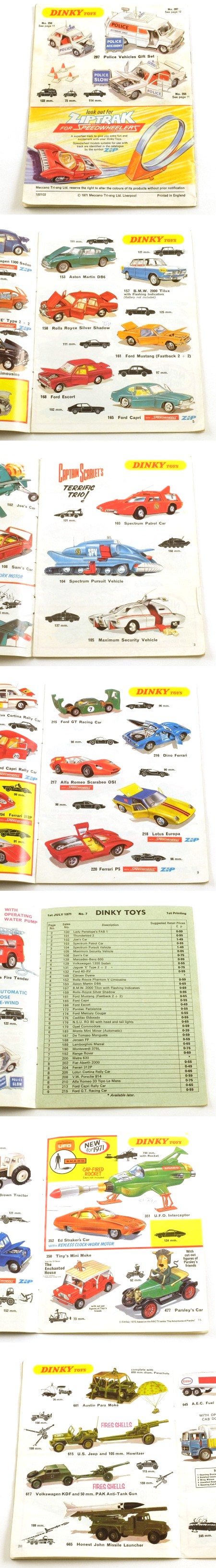 Dinky Toys 1971 Catalogue No7