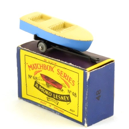 Matchbox 48a Meteor Sports Boat and Trailer