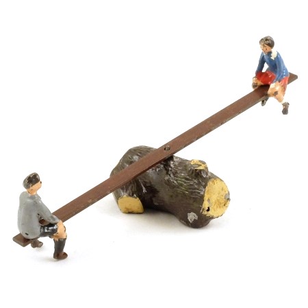 Britains 618 Girl and Boy on See-Saw