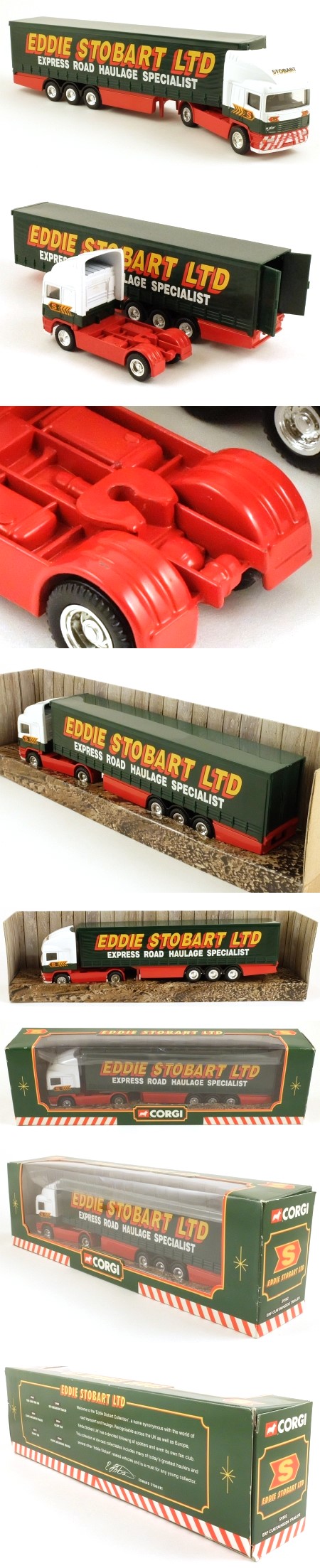 59502 ERF EC11 Curtainside Trailer 'Eddie Stobart'