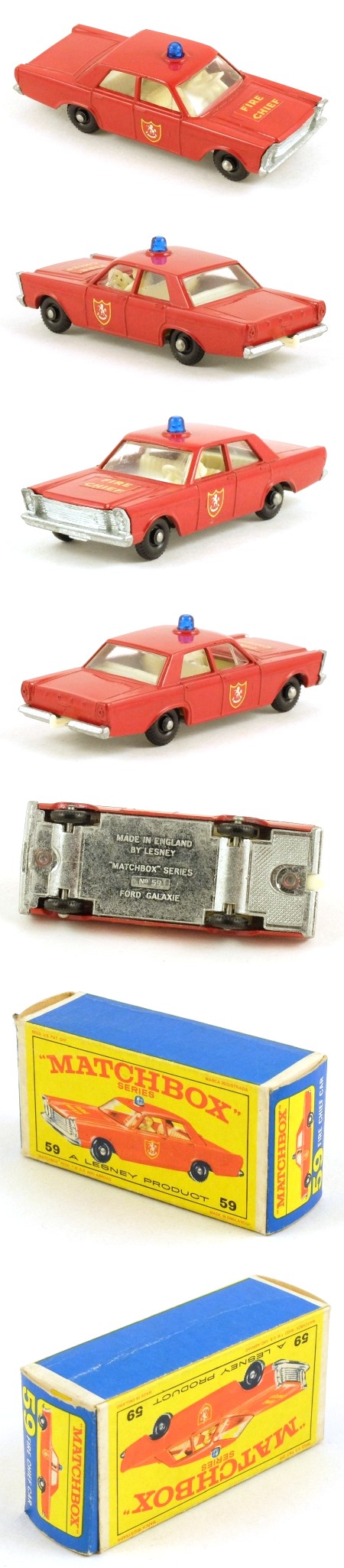 59c Ford Galaxie Fire Chief Car