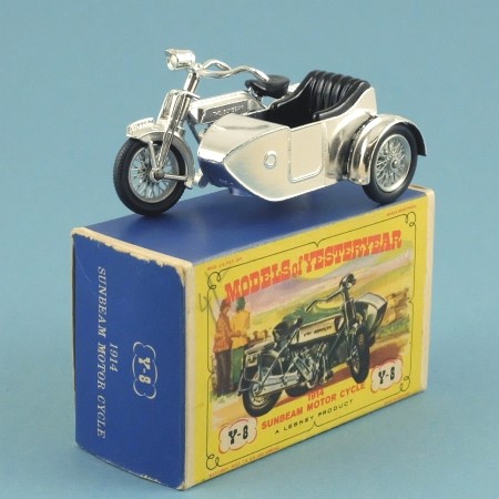 Matchbox Models of Yesteryear Y8-2 1914 Sunbeam Motorcycle & Sidecar