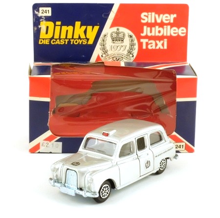 Dinky 241 Austin FX4 Taxi 'Silver Jubilee'