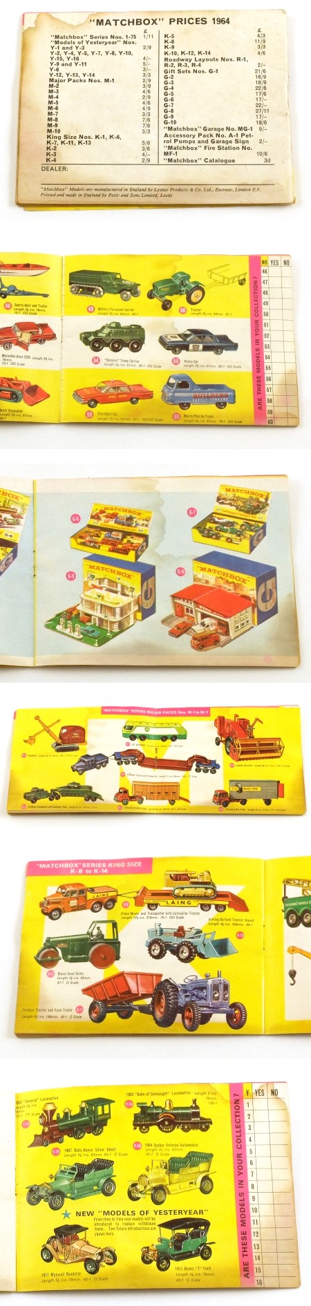 Matchbox 1964 Collectors Catalogue