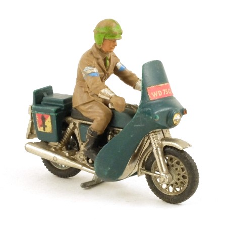 Britains 9672 Despatch Rider with Norton Motorcycle