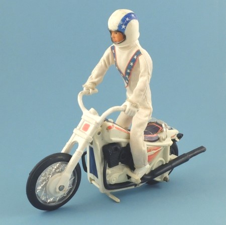 Ideal 3407-4 Evel Knievel Stunt Cycle with Figure