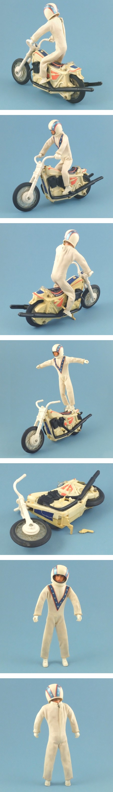 3407-4 Evel Knievel Stunt Cycle with Figure