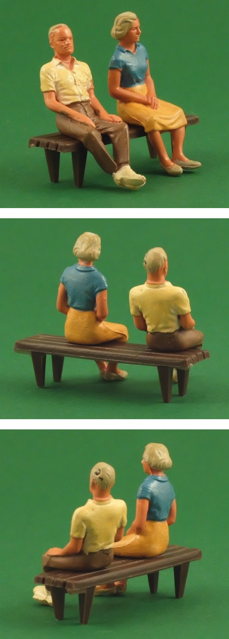 Elderly Couple on Garden Bench