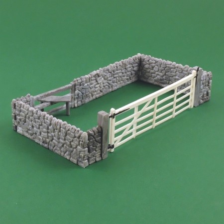 1736 Gate, Stile and Stone Walls