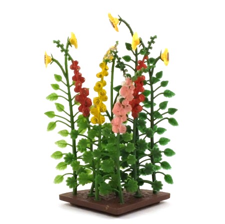 2542 Sunflowers and Hollyhocks