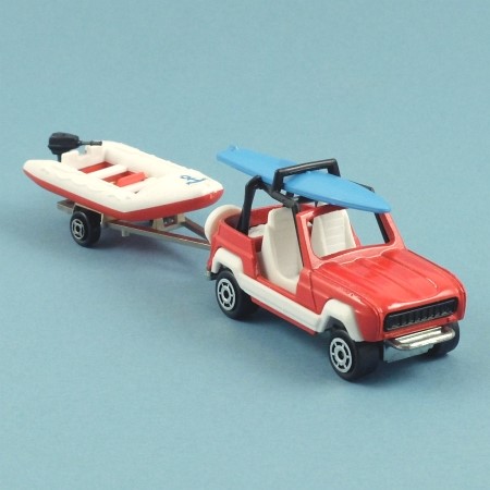 343 Renault JP4 and Inflatable Dinghy on Trailer